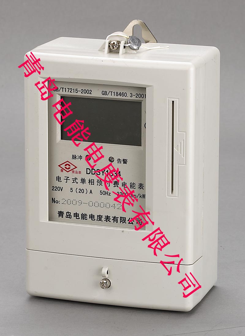 DDSY1334电子式单相预付费电能表