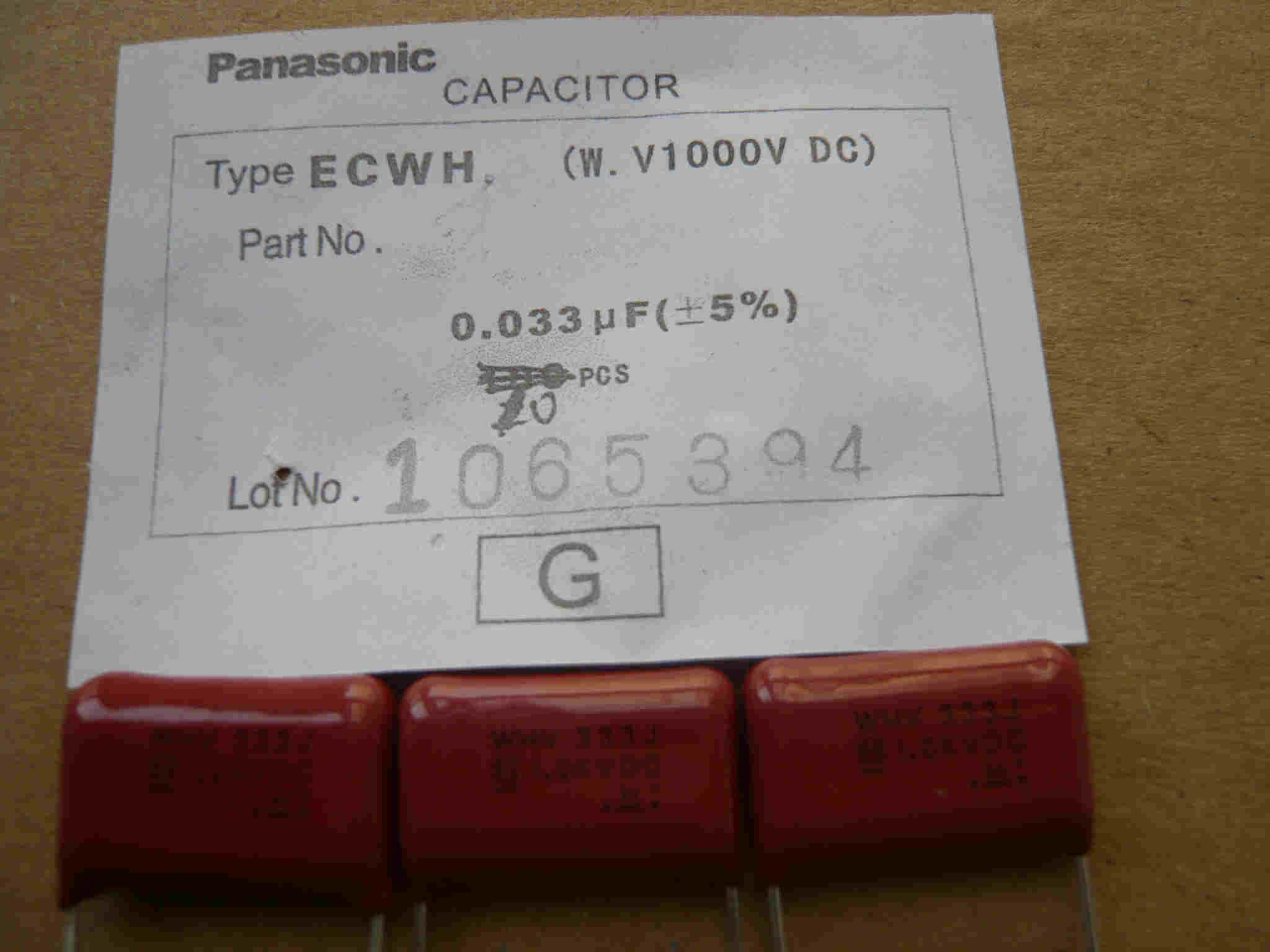 松下薄膜电容ECWH10333JV