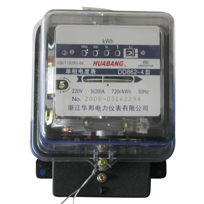 DD862-4型单相机械式电能表