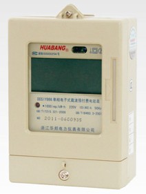 载波预付费分时电能表单相电子式液晶DDSIY866