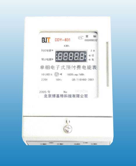 DDY381单相电子式预付费电能表